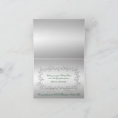 グリーンホリーつる植物企業のクリスマスカード シーズンカード (内部)