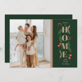 グリーンホリーニューホームフォーホリデーズフォトムービング シーズンカード (正面/裏面)