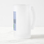 グリーンホリー フロストグラスビールジョッキ (正面右)