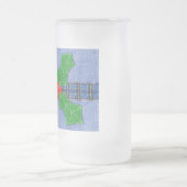 グリーンホリー フロストグラスビールジョッキ (中央)