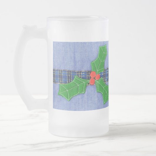 グリーンホリー フロストグラスビールジョッキ (左)