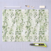 グリーンホワイトアイビー離れズワイルドジャングル誕生日 薄葉紙 (クラフト)