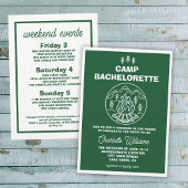 グリーンホワイトウィークエンドキャンプバチェロレッテ 招待状