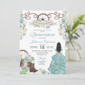 グリーンホワイトカッティウェスタンブーツチャラキンセニェラ 招待状 (スタンド正面)