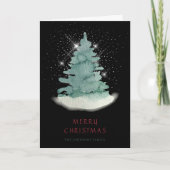 グリーンホワイトスタークリスマスツリー シーズンカード (正面)