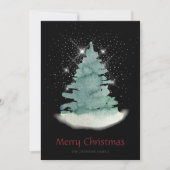 グリーンホワイトスタークリスマスツリー シーズンカード (正面)