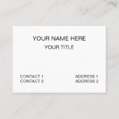 グリーンホワイトストライプズ沿岸海辺 名刺 (裏面)