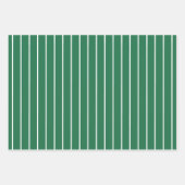 グリーンホワイトパターンクリスマス ラッピングペーパーシート (正面2)