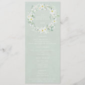 グリーンホワイトフローライースターリースフラット4コース メニュー (正面)