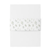 グリーンホワイトフローラ結婚式招待状ベリーバンド 招待状ベリーバンド (裏面例)