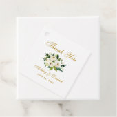 グリーンホワイトフローラ金ゴールド結婚の皆様へ フェイバータグ (インサイチュ)