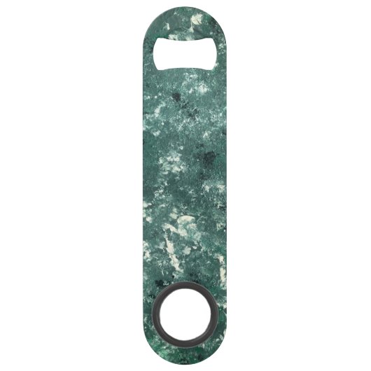 グリーンホワイトブラックステンレス鋼ボトルオープナー スピード栓抜き (正面)