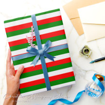 グリーンホワイトレッドストライプクリスマス