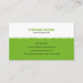 グリーンホワイトローン造園サービスLAWNCARE MOW 名刺 (裏面)