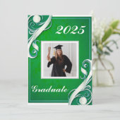 グリーンホワイト卒業2025 招待状 (スタンド正面)