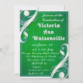 グリーンホワイト卒業2025 招待状 (裏面)