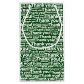 グリーンホワイト気にローンサービス – ありがとう！- スモールペーパーバッグ (裏面)