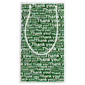 グリーンホワイト気にローンサービス – ありがとう！- スモールペーパーバッグ (正面)