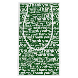 グリーンホワイト気にローンサービス – ありがとう!- スモールペーパーバッグ