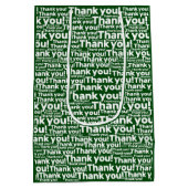 グリーンホワイト気にローンサービス – ありがとう！- ミディアムペーパーバッグ (裏面)