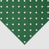 グリーンホワイト水玉模様ズホリデイ 薄葉紙 (詳細)