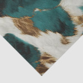 グリーンホワイト金ゴールドヒョウ 薄葉紙 (詳細)