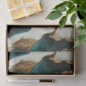 グリーンホワイト金ゴールドヒョウ 薄葉紙 (ギフト)