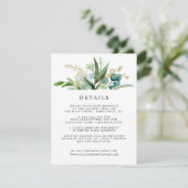 グリーンホワイト金ゴールドボ結婚タニカルズゲスト詳細 エンクロージャーカード (スタンド正面)