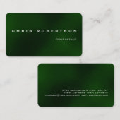 グリーンホワイト魅力的魅力的な名刺 名刺 (正面/裏面)