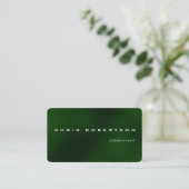 グリーンホワイト魅力的魅力的な名刺 名刺 (スタンド正面)