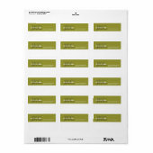 グリーンホワイト3イニシャル事業出荷ラベル ラベル (フルシート)
