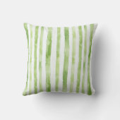 グリーンホワストライプイトビーチ誕生日 クッション (裏面)