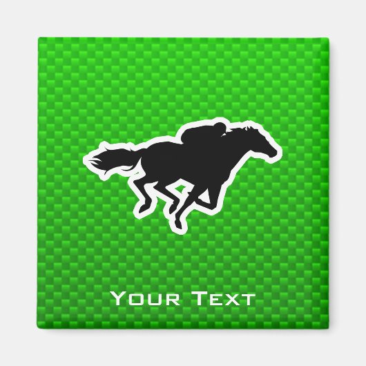 グリーンホースレース マグネット (正面)