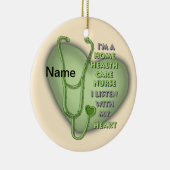 グリーンホームヘルス気にナースカスタムナースオーナメント セラミックオーナメント (右)