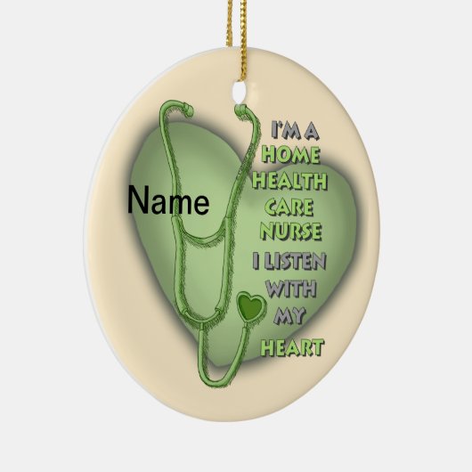 グリーンホームヘルス気にナースカスタムナースオーナメント セラミックオーナメント (右)