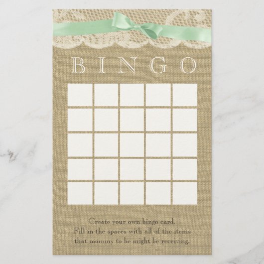 グリーンボウとヴィンテージレースシャワービンゴ (正面)