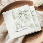 グリーンボウのブライズシャワー スタンダードカクテルナプキン