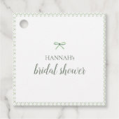 グリーンボウグランドミレニアル ブライダルシャワー フェイバータグ (正面)