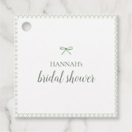 グリーンボウグランドミレニアル ブライダルシャワー フェイバータグ