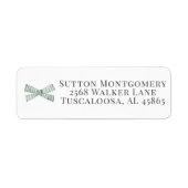 グリーンボウコケットの住所 ラベル (正面)