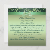 グリーンボウズ&スワールキンセニェラ招待状 招待状 (裏面)