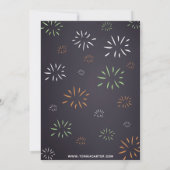 グリーンボウタイベア誕生日招待状 招待状 (裏面)