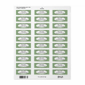 グリーンボウタイ ラベル (フルシート)