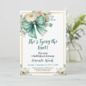 グリーンボウブライダルシャワーカード 招待状 (スタンド正面)