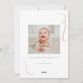 グリーンボウリボンフェスティバルクリスマスホリデーカード シーズンカード (裏面)