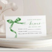 グリーンボウ何人のキスシャワーゲームカード プレイスカード