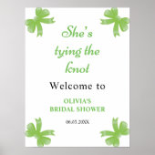 グリーンボウ彼女は結び目のブライダルシャワー ポスター (正面)