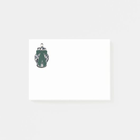 グリーンボウ陳列の花瓶ポストイットノート ポストイット (正面)