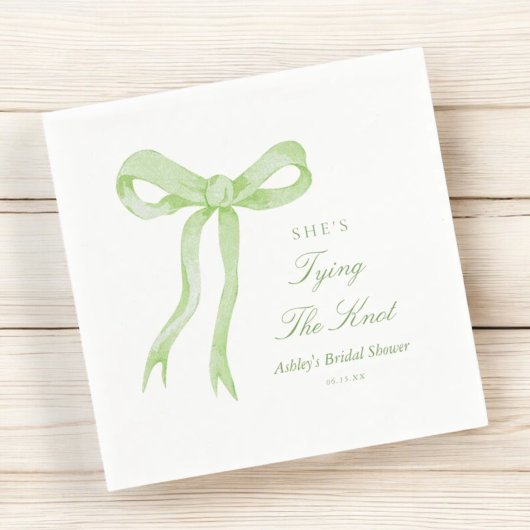 グリーンボウ 彼女は結婚する ブライダルシャワー スタンダードカクテルナプキン