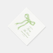 グリーンボウ 彼女は結婚する ブライダルシャワー スタンダードカクテルナプキン (角)